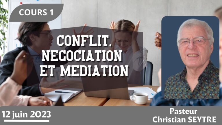 CONFLIT, NEGOCIATION ET MEDIATION Partie 1