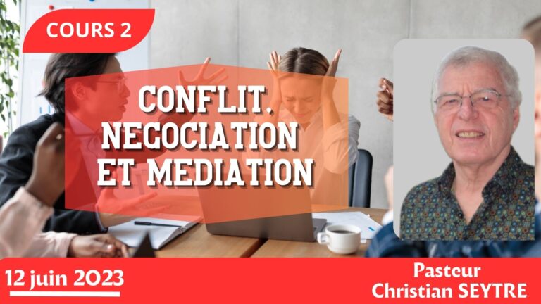 CONFLIT, NEGOCIATION ET MEDIATION Partie 2