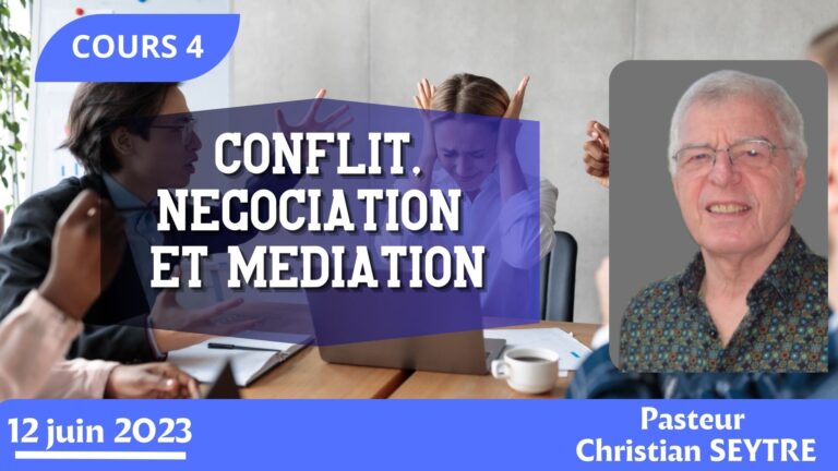 CONFLIT NEGOCIATION ET MEDITATION cours 4